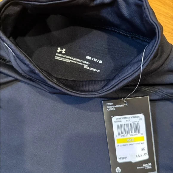 Under Armour Black ColdGear Fitted Top - Picture 1 of 3